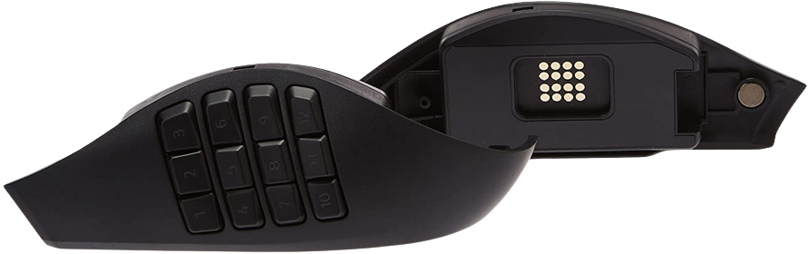 Razer Naga Pro Wireless Gaming Mouse: Interchangeable Side Plate w/ 2, 6, 12 Button Configurations 