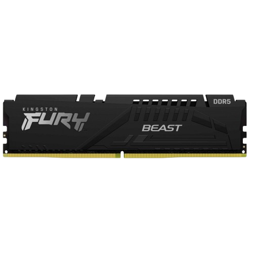 Kingston FURY Beast Black 32GB 6000MT/s DDR5 CL30 DIMM (Kit of 2) Desktop Gaming Memory - KF560C30BBEK2-32 