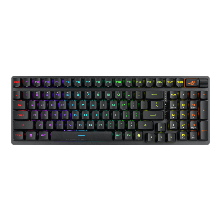 Asus X902 SCOPE II 96 RX Optical Switches SWITCHES, ARABIC,  PBT doubleshot keycaps Black WIRELESS GAMING KEYBOARD