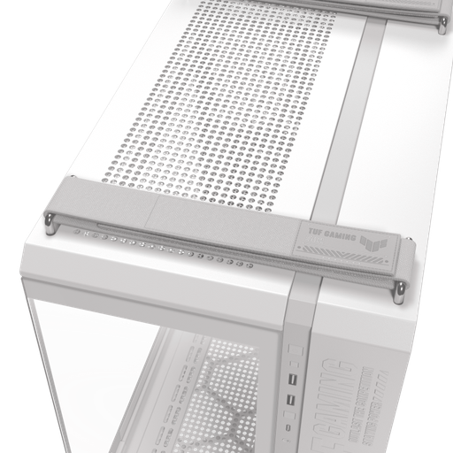 Asus TUF Gaming GT502 Horizon, Panoramic ATX Mid Tower White Gaming Case With Thermalright fans