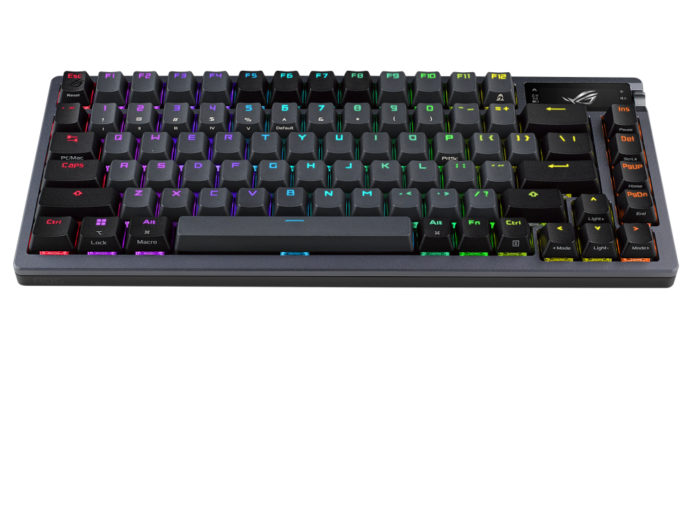 ASUS M701 ROG Azoth 75 Wireless DIY Custom, OLED display, Hot-Swappable ROG NX Red Switches, PBT Keycaps, Arabic Black Gaming Keayboard