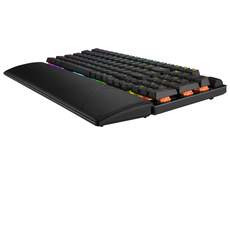 Asus ROG STRIX SCOPE II 96 Wireless, tri-mode connection, Snow & Storm mechanical switches, Black Keyboard