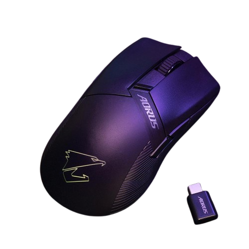 Gigabyte Aorus M6 Wireless Gaming Mouse, 26000 DPI, 1ms Low Latency, Matte Black 