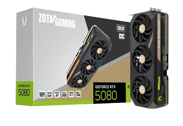 ZOTAC GAMING GEFORCE RTX 5080 SOLID OC 16GB GDDR7
