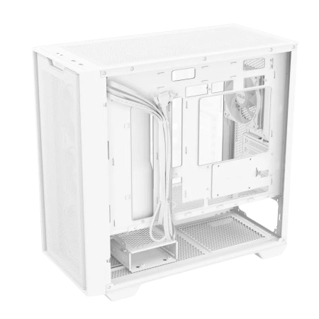 ASUS A21 PLUS MicroATX ARGB White Gaming Case 