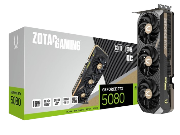 ZOTAC GAMING GeForce RTX 5080 SOLID CORE OC GPU