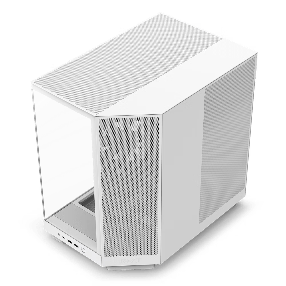 NZXT H6 Flow (2023) Compact Dual-chamber ATX Case - All White
