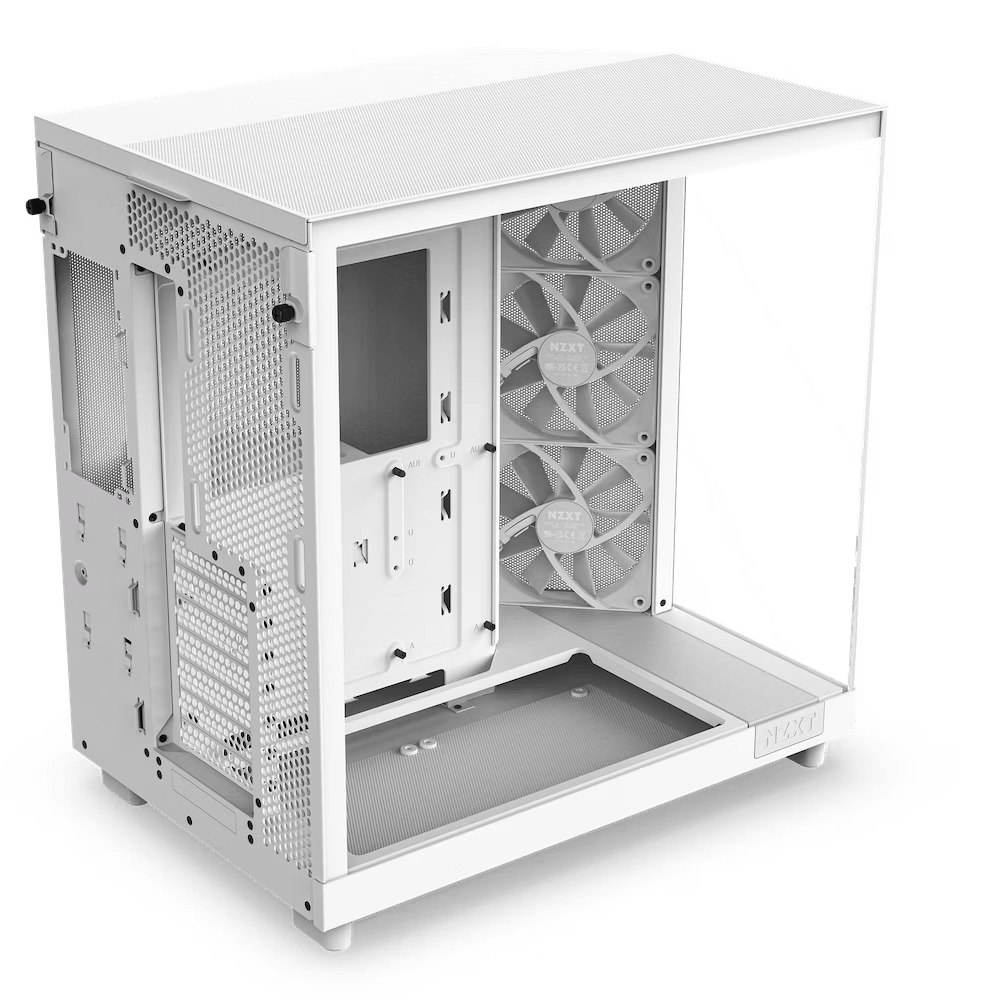 NZXT H6 Flow (2023) Compact Dual-chamber ATX Case - All White
