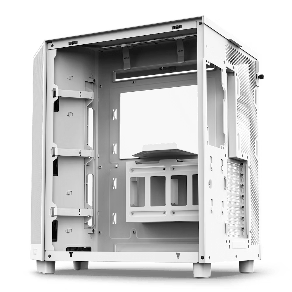NZXT H6 Flow (2023) Compact Dual-chamber ATX Case - All White