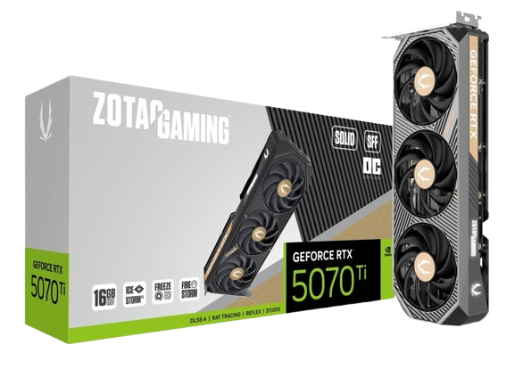ZOTAC GAMING GeForce RTX 5070 Ti SOLID SFF OC GPU