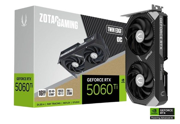 ZOTAC GAMING GEFORCE RTX 5060 Ti 16GB TWIN EDGE OC GDDR7