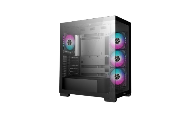 DeepCool CG530, 4RGB Fans Pre-Installed Mid Tower Black Case