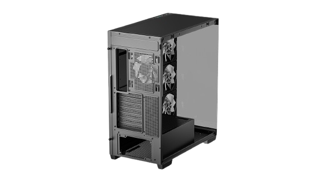 DeepCool CG530, 4RGB Fans Pre-Installed Mid Tower Black Case