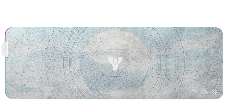SteelSeries QcK Prism XL - Destiny 2 Edition - Cloth Gaming Mouse Pad - 2-zone RGB Illumination - Optimized for Gaming Sensors - Size XL (900 x 300 x 2mm) - 63796