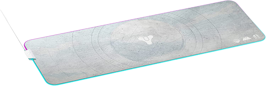 SteelSeries QcK Prism XL - Destiny 2 Edition - Cloth Gaming Mouse Pad - 2-zone RGB Illumination - Optimized for Gaming Sensors - Size XL (900 x 300 x 2mm) - 63796