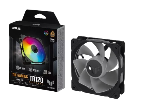ASUS TUF Gaming TR120 ARGB Reverse Fan - Single Pack BLACK