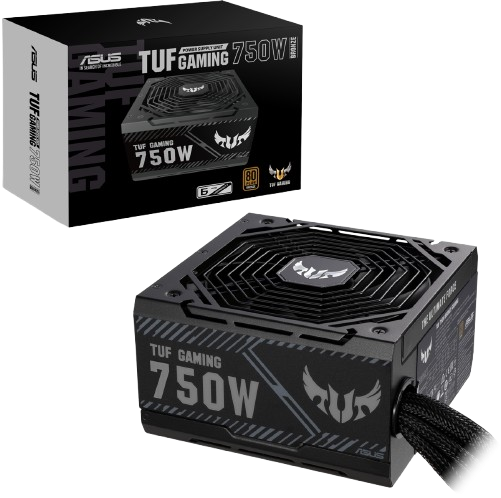 ASUS TUF Gaming 750W 80 Plus Bronze, Dual ball fan bearings PSU
