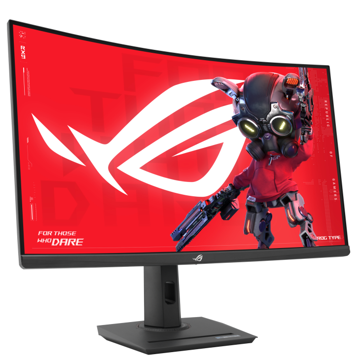 Asus ROG Strix XG32WCS, 32-inch, 2560x1440, Curved, 180Hz (Above 144Hz), 1ms (GTG), Fast VA, Extreme Low Motion Blur Gaming Monitor