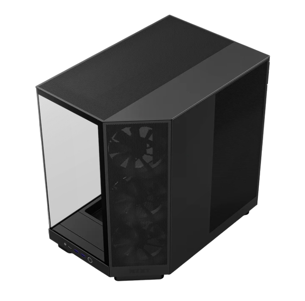 NZXT H6 Flow Compact Dual-chamber ATX Case, Thermalright Black Edition 