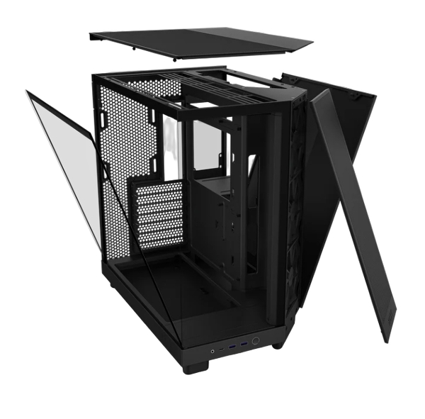 NZXT H6 Flow Compact Dual-chamber ATX Case, Thermalright Black Edition 