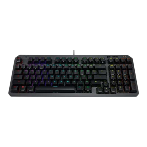 ASUS TUF Gaming K3 Gen II, compact 97-key layout, optical-mechanical RGB switches, dampening foam, waterproofing, Aura Sync compatible Black Gaming keyboard