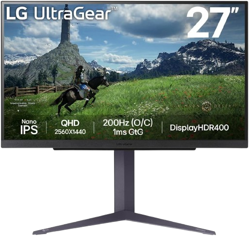 Dual LG UltraGear 27 inch QHD Nano IPS 1ms (O/C 200Hz)  Gaming Monitor + Dual Screen Arm Infiniarc Bundle