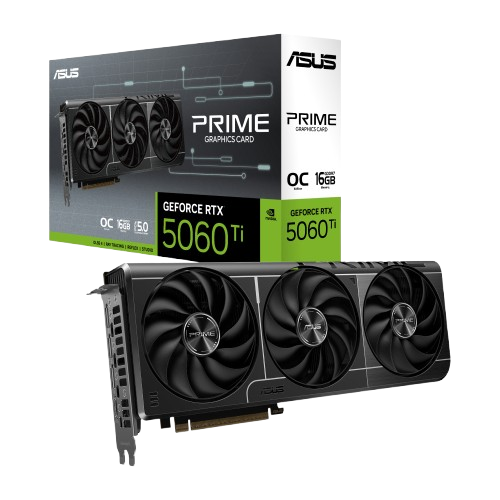 ASUS Prime GeForce RTX 5060 Ti 16GB OC GDDR7 Gaming Graphics Card