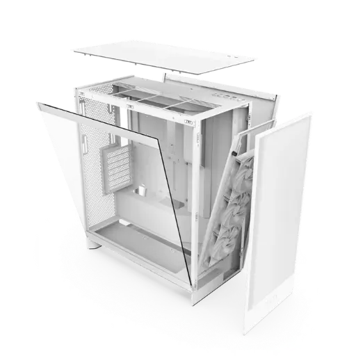 NZXT H7 Flow Mid-Tower Gaming White Case