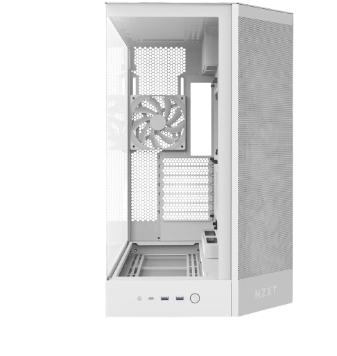 NZXT H9 Flow Dual-Chamber ATX Mid Tower White Gaming Case