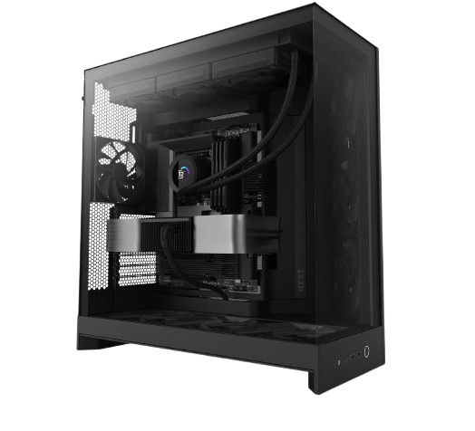 NZXT H9 Flow Dual-Chamber ATX Mid Tower Black Gaming Case