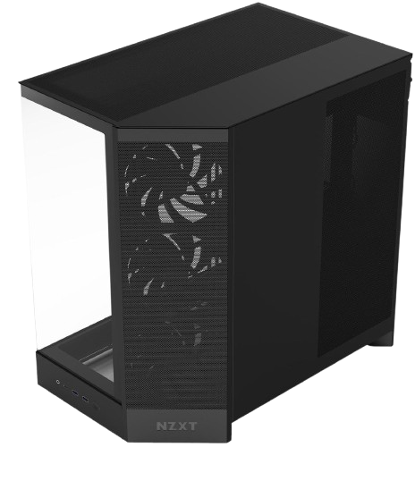 NZXT H9 Flow Dual-Chamber ATX Mid Tower Black Gaming Case