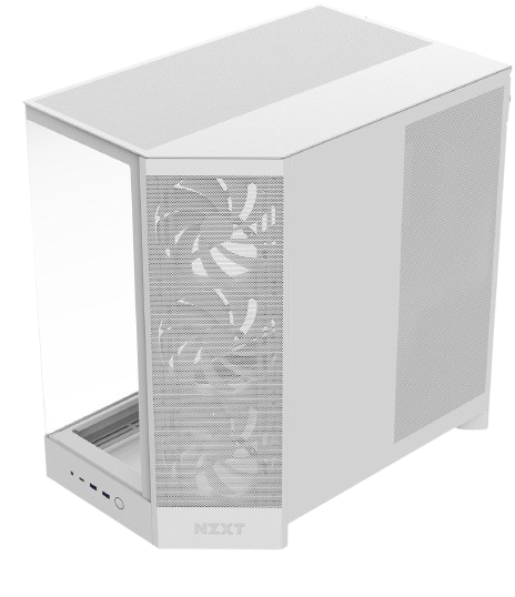 NZXT H9 Flow Dual-Chamber ATX Mid Tower White Gaming Case