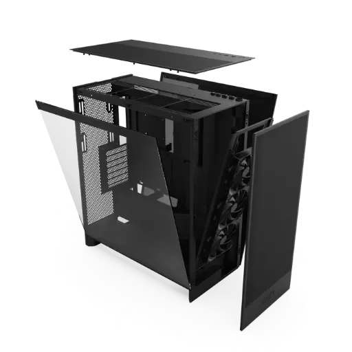 NZXT H7 Flow Mid-Tower Gaming Case, Black 2024