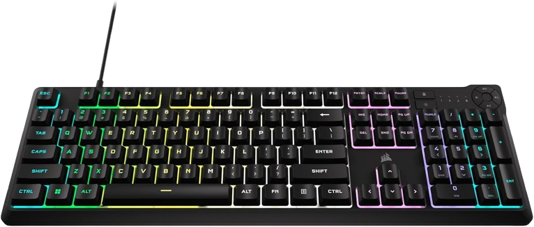 Corsair K55 CORE RGB Gaming fully customizable Black Keyboard 
