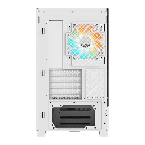 Gigabyte C201 PANORAMIC ICE, 3 ARGB fans Included, Mid Tower White Gaming Case