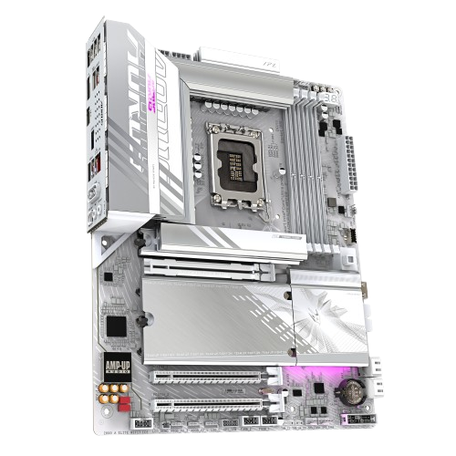 Gigabyte Z890 AORUS ELITE WIFI7 ICE, Intel Ultra DDR5, White Motherboard