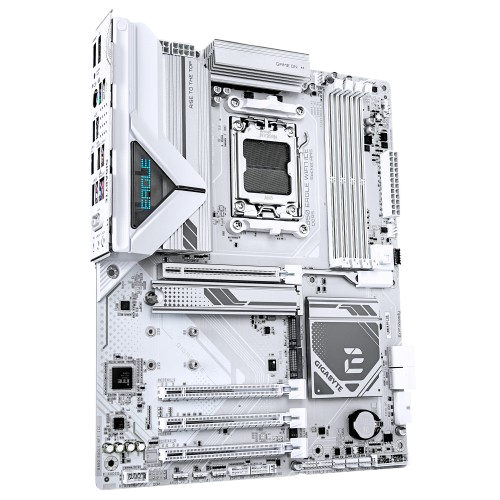 Gigabyte B850 EAGLE WIFI7 ICE, AMD AM5, DDR5 White ATX Motherboard