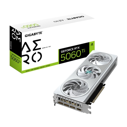 Gigabyte AERO GeForce RTX 5060 Ti OC 16G GDDR7  White GPU