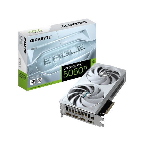 Gigabyte EAGLE ICE GeForce RTX 5060 Ti OC 16G GDDR7 White GPU