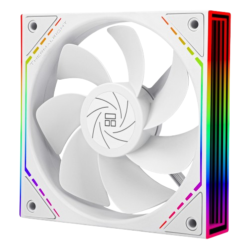 Thermalright TL-M12R-S 120mm ARGB Mirror Light Effect, Silent Fan with 1500RPM Speed, White Case Fan (bulk)