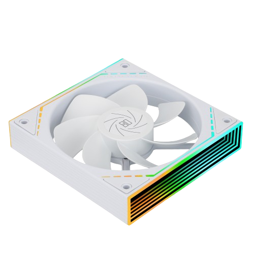 Thermalright TL-M12R-S 120mm ARGB Mirror Light Effect, Silent Fan with 1500RPM Speed, White Case Fan (bulk)