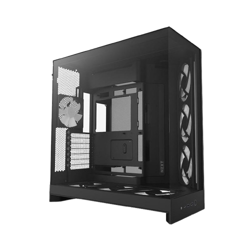 NZXT H9 Flow RGB Dual-Chamber ATX Mid Tower, 7 Built in fans Black Gaming Case