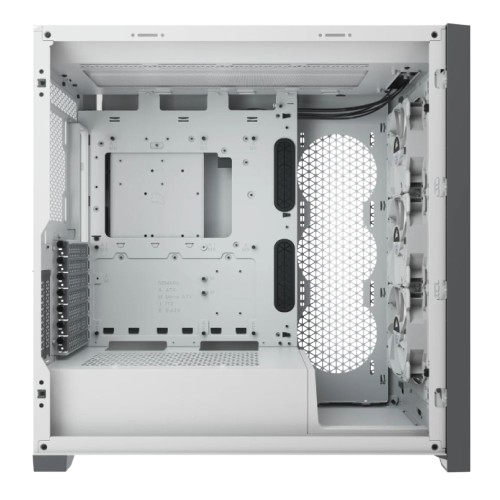 Corsair iCUE 5000X RGB Tempered Glass Mid-Tower ATX PC Smart Case - White