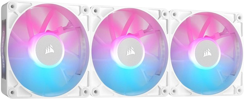 Corsair iCUE LINK RX120 RGB 120mm PWM White Fan Triple Starter Kit