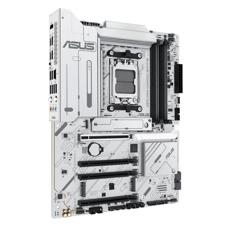 Asus X870 MAX GAMING WIFI7 AM5 ATX White Motherboard
