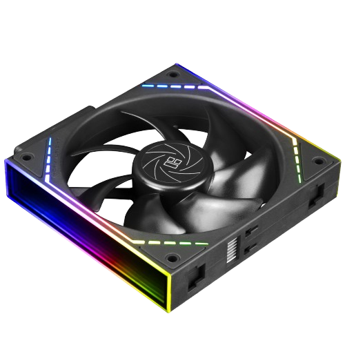 Thermalright TL-M12QR X3 120mm Reverse Blade, 3-Pack, Black Case Fans