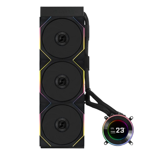 Lian Li Hydroshift II LCD-C AIO 360mm, Wireless Black Cooler 