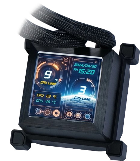 Lian Li Hydroshift LCD AIO 360S Black Liquid Cooler