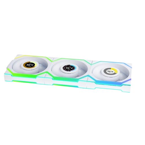 Lian Li UNI SL Wireless LCD Reverse White 3-Pack FAN