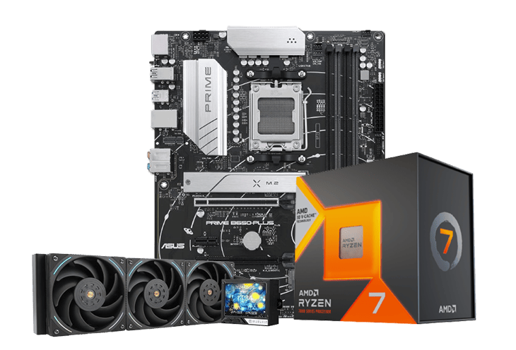 ASUS Prime B650-PLUS-CSM + AMD Ryzen 7 7800x3d (Tray) + Thermalright Mjolnir Vision Argb 360 Black Cooler Bundle